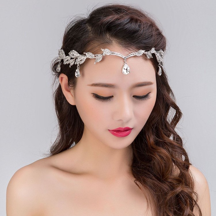 002cb014-9d02-4576-8ef9-0302650dc6b0.jpg New Golden Crown Headband Wedding Headdress - Image 3