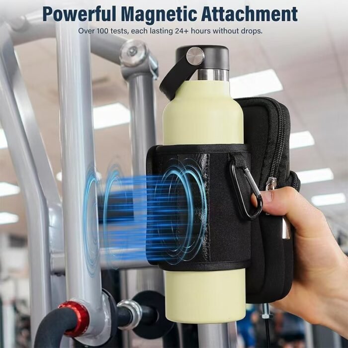 Gym Portable Magnet Kettle Cover Magnet Mobile Phone Bag Can Store Bluetooth Headset Membership Card - Image 2