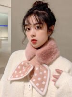 Women's Thick And Warm Plush Rabbit-like Scarf - Image 10