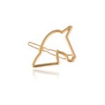 Geometric Triangle Metal Hair Clip Moon Bangs Clip - Image 5