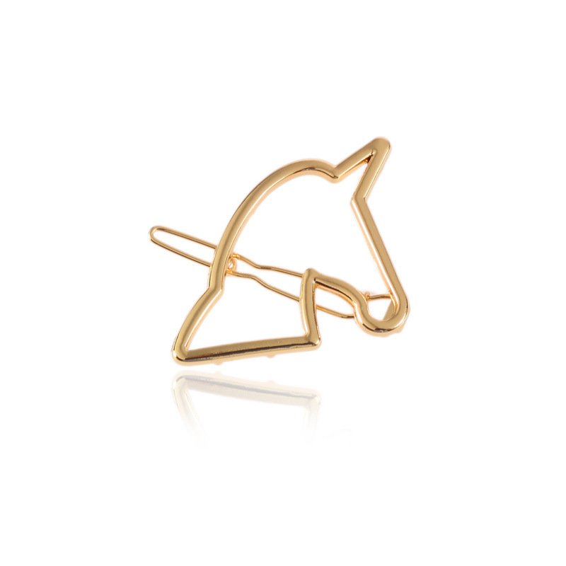 082957f3-773a-44ff-8d80-bab9e338769d.jpg Geometric Triangle Metal Hair Clip Moon Bangs Clip - Image 5
