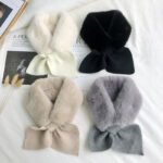 Women's Thick And Warm Plush Rabbit-like Scarf - Image 6