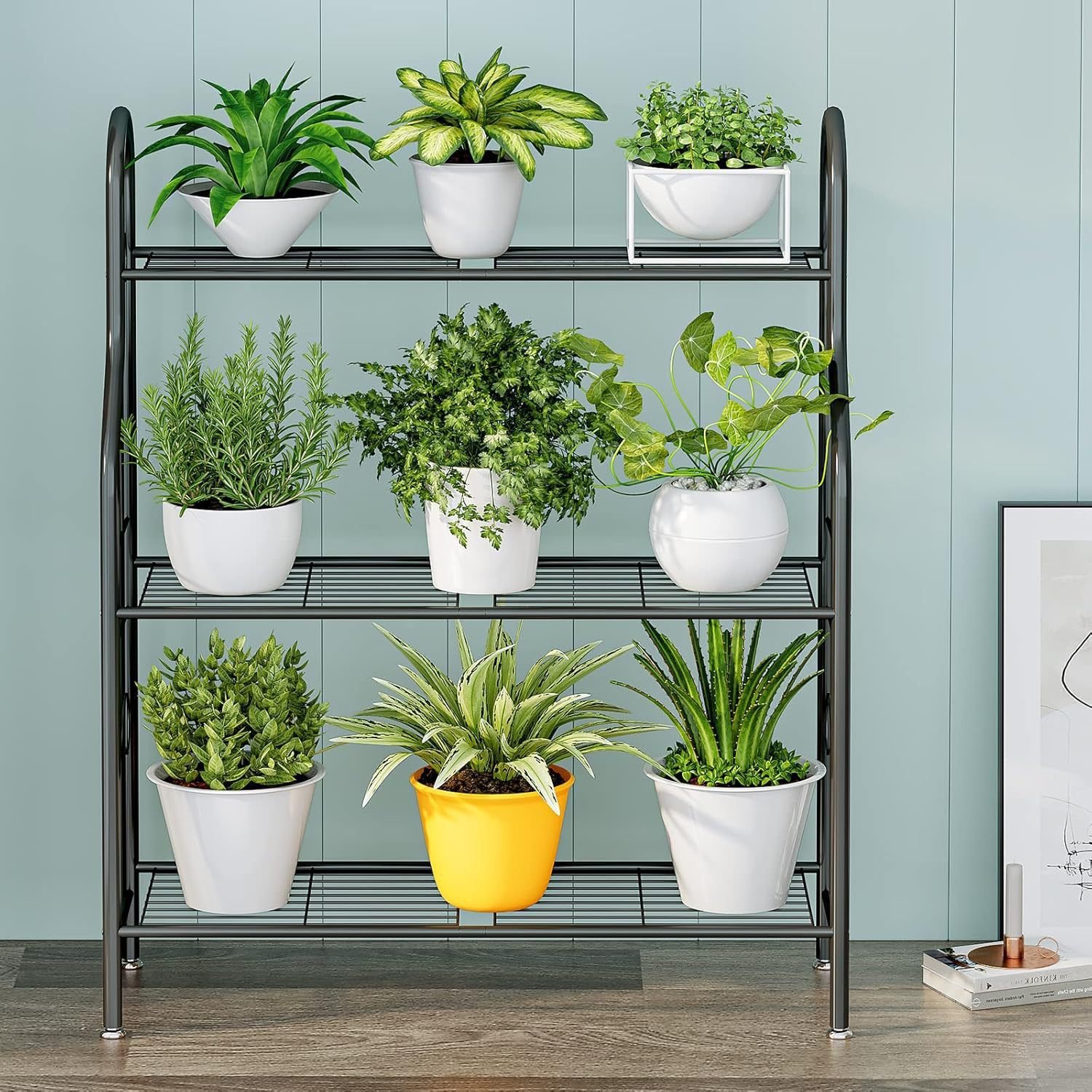 0a2ef8e0-32f6-4132-b768-d4865a6367a7.jpg Simple Plant Bracket Indoor And Outdoor - Image 1