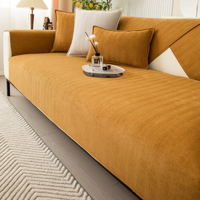 Non-slip All-inclusive Universal Cover Chenille Light Luxury High-end Cushion Cover Towel - Image 5