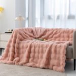 Bubble Rabbit Blanket Flannel Sofa Cover - Image 6