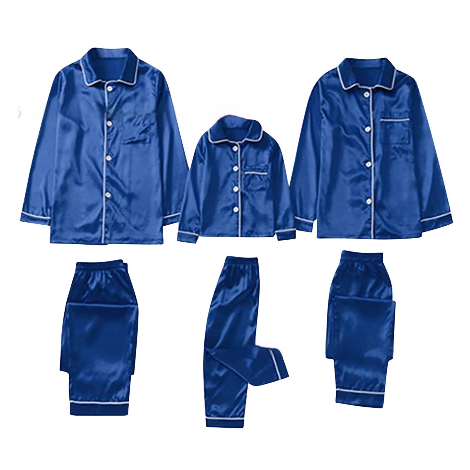 0d65b0c7-838d-45e2-9b8b-9e7c400b2c18_fine.jpeg Children's Long-sleeved Parent-child Ice Silk Pajamas Suit - Image 9