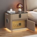 Home Bedroom Multi-functional Smart Safe Bedside Table Wireless Integrated Charging Safe - Image 4