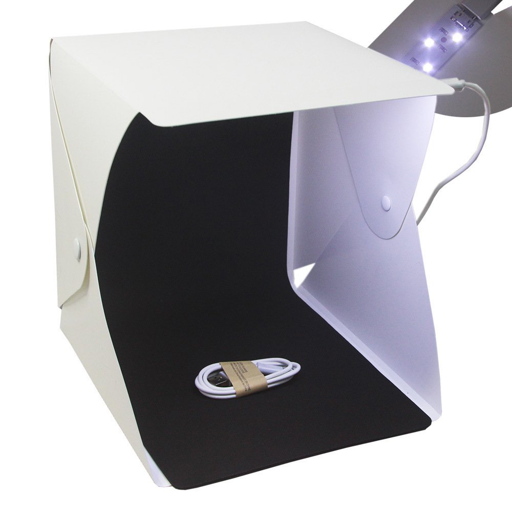 1155197928471.jpg 20cm folding studio Professional photo simple LED small light box - Image 1