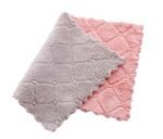 Printed Two-color Double-sided Absorbent Dish Cloth Non-stick Oil Hand Towel Thickening Wipe Tablecloth Kitchen Rag - Image 8