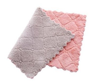 1202778487751.jpg Printed Two-color Double-sided Absorbent Dish Cloth Non-stick Oil Hand Towel Thickening Wipe Tablecloth Kitchen Rag - Image 8