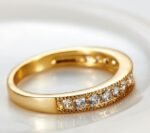 Exclusive love ring European and American style wedding ring 18K gold high-grade AAA zircon ring - Image 2