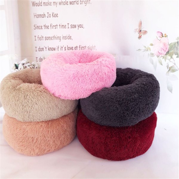 1278121560353.jpg Round Long Hairy Autumn And Winter Nest Pad Cat Mattress - Image 2