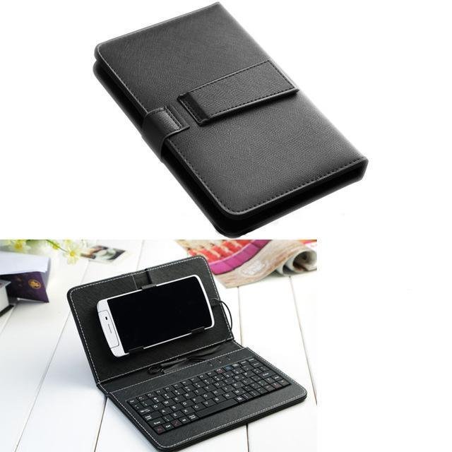 130277677856.jpg Ultra-Thin Mobile Phone Bluetooth Keyboard Leather Case - Image 3