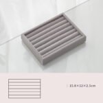 Home Large Capacity Flannel Jewelry Box With Earrings Nails Hand Accessories