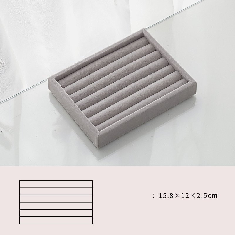 1306412020424.jpg Home Large Capacity Flannel Jewelry Box With Earrings Nails Hand Accessories - Image 1
