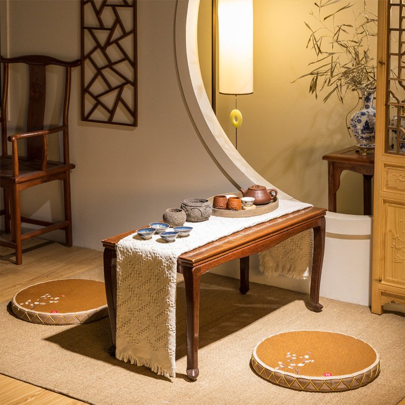 1313774211243.jpg Zabuton Meditation Chair, Japanese Tatami mat, Zabuton straw cushion - Image 5
