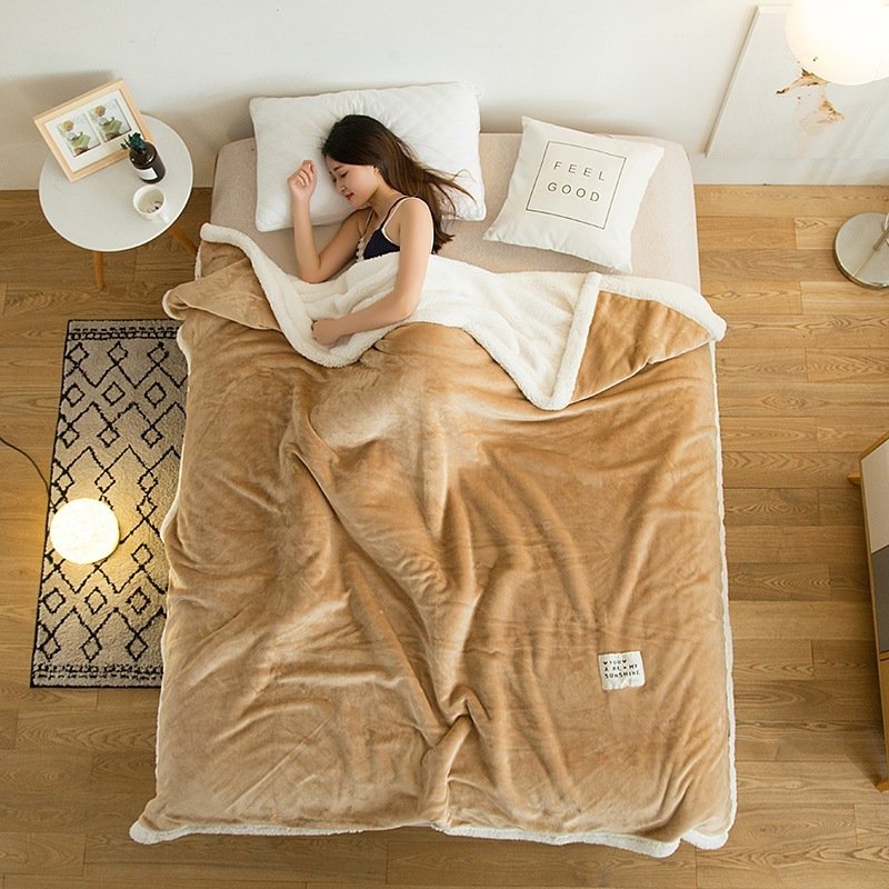 1323761417220.jpg Pure color fleece blanket - Image 1