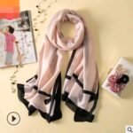 Spring, summer and autumn, new flowers, elegant and high-end artificial silk scarf, female decorative shawl, sunscreen beach towel - Image 10