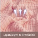 6 Layers Cotton Muslin Thermal Blanket Gauze Blanket - Image 2