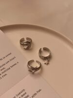 Retro Five-pointed Star Moon Hip Hop Fashion Personality High Sense Ring - Image 6
