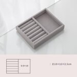 Home Large Capacity Flannel Jewelry Box With Earrings Nails Hand Accessories - Image 3
