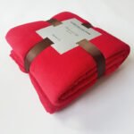 Pure Color Fleece Fleece Blanket Travel Blanket - Image 7
