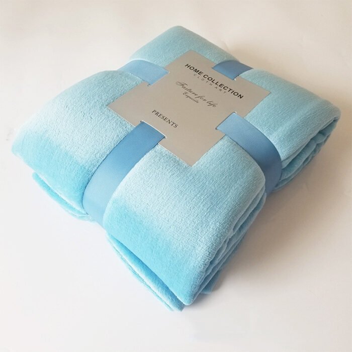 Pure Color Fleece Fleece Blanket Travel Blanket - Image 9