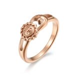 Unisex Men Women Rings Moon Sun Design Stainless Steel Rose Gold Silver Color Large US size 5 6 7 8 9 10 11 12 - Image 7