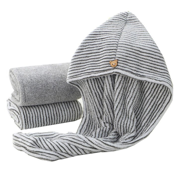 New Bamboo Charcoal Fiber Hair Towel - Image 3
