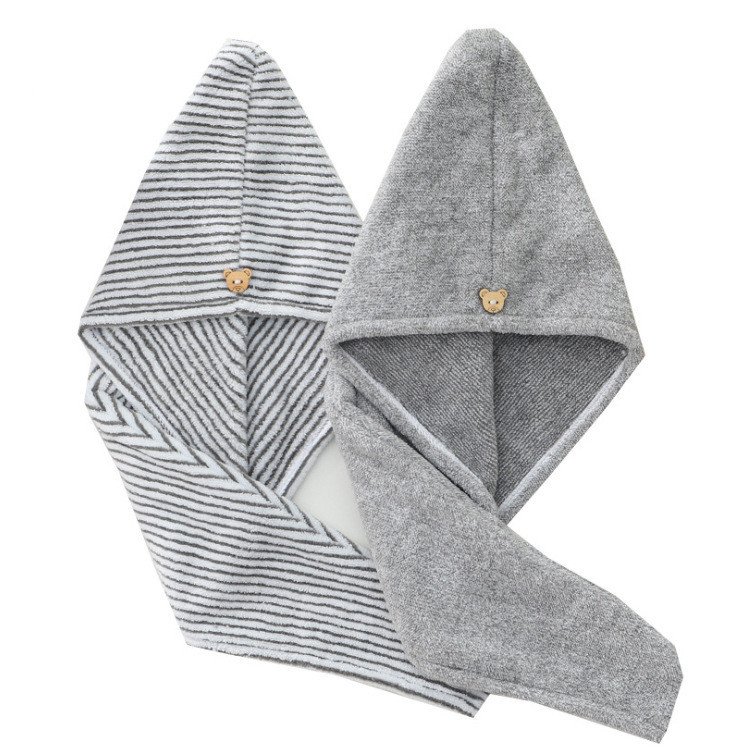 1618813490333.jpg New Bamboo Charcoal Fiber Hair Towel - Image 4
