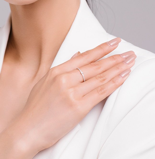 1619673929110.jpg S925 Sterling Silver All-Match Simple Korean Trendy Micro-Inlaid Index Finger Ring Fashion Jewelry - Image 3