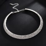 Exaggerated Claw Diamond Beaded Four-Piece Set Multilayer Necklace - Image 5