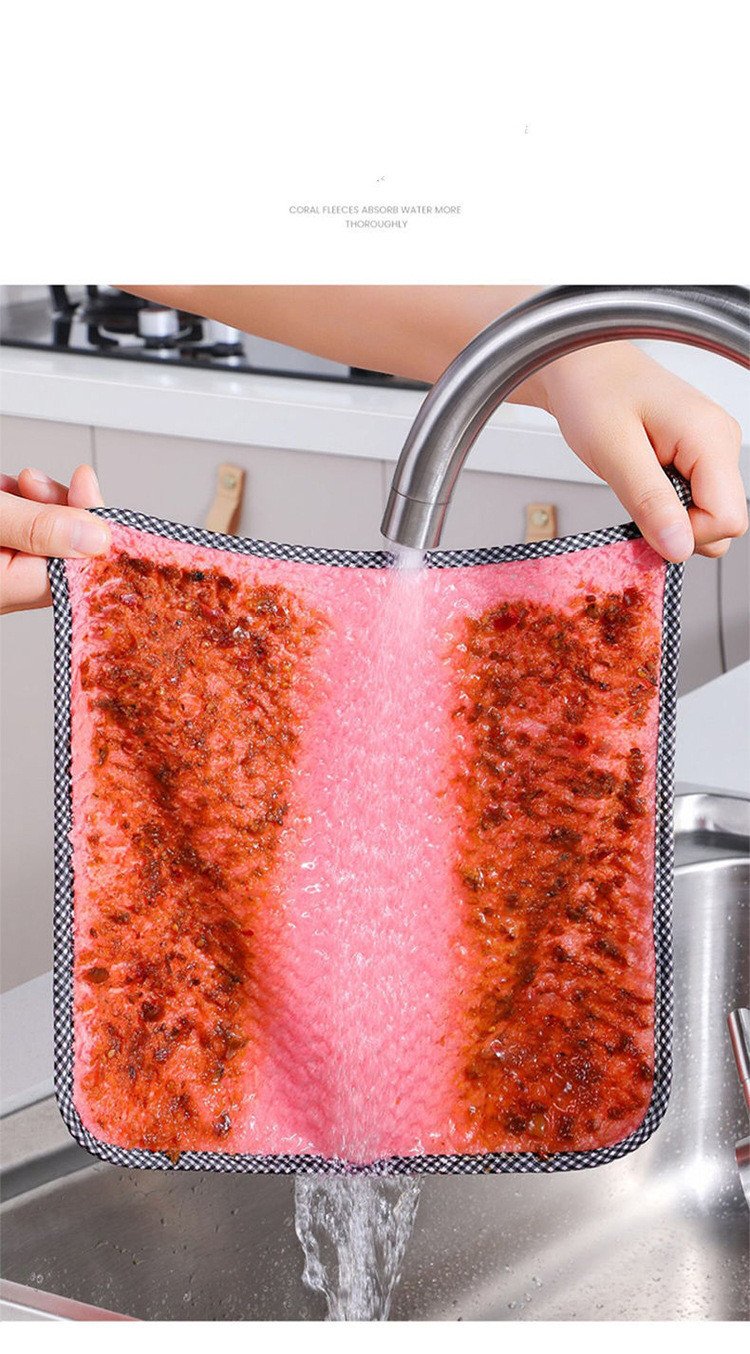 1620817520316.jpg Kitchen Non-stick Oil Thickened Absorbent Rag Dish Towel - Image 2