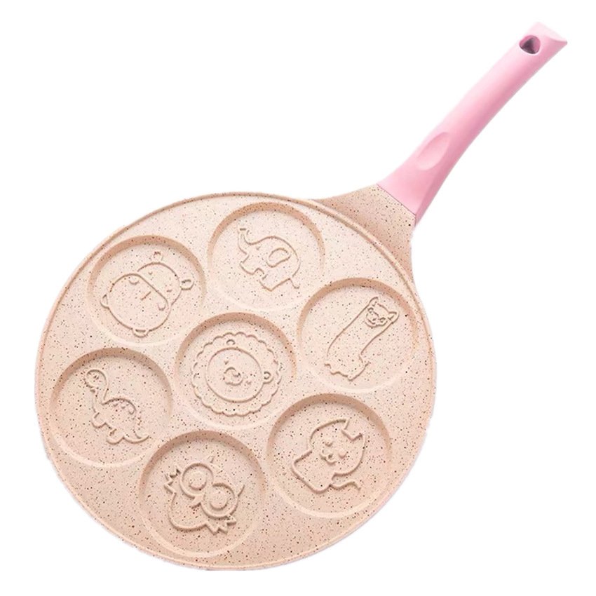 1621316941455.jpg Aluminum Alloy Frying Pan Non-stick  Seven-hole Breakfast pan - Image 6
