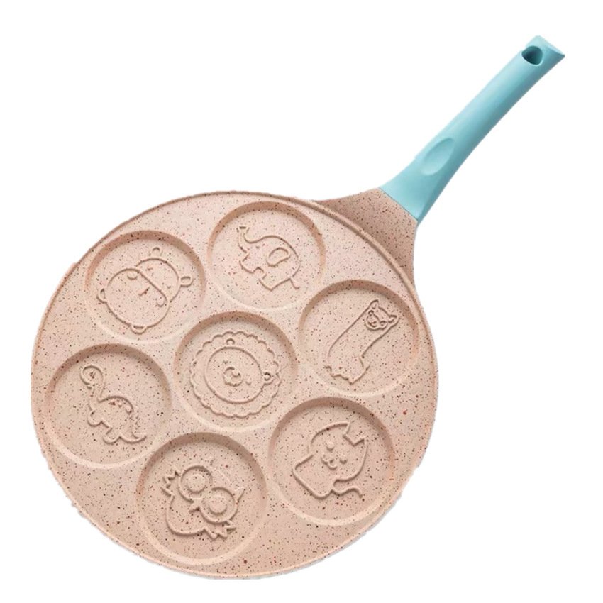 1621316941462.jpg Aluminum Alloy Frying Pan Non-stick  Seven-hole Breakfast pan - Image 5