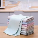 Fish Scale Rag Seamless Glass Cleaning Kitchen Absorbent Towel - Image 7
