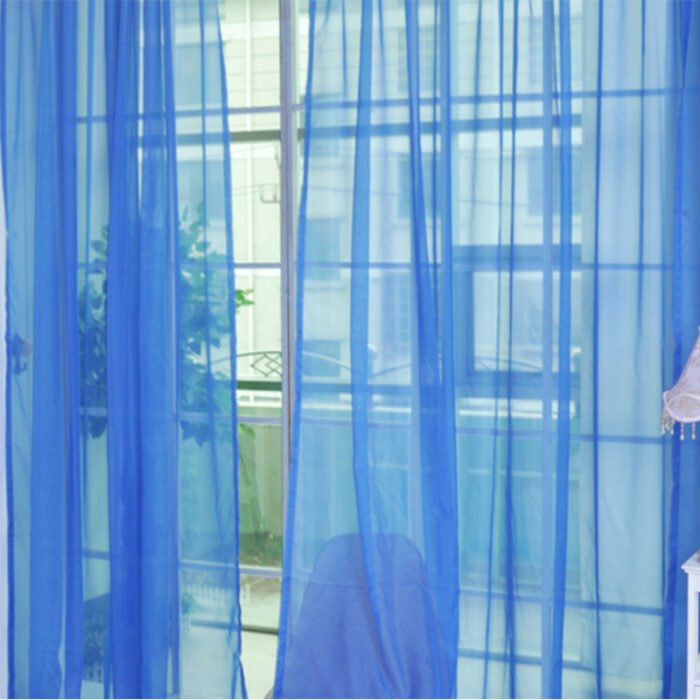 Curtains Solid Tulle Modern Curtains For Living Room Transparent Tulle Curtains Window Sheer For The Bedroom - Image 3
