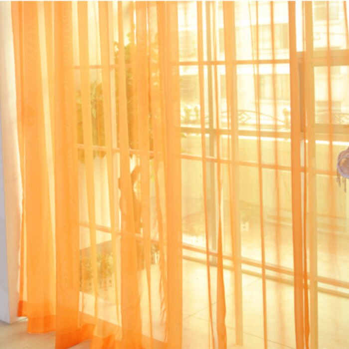 Curtains Solid Tulle Modern Curtains For Living Room Transparent Tulle Curtains Window Sheer For The Bedroom - Image 4