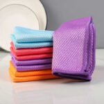 Fish Scale Rag Seamless Glass Cleaning Kitchen Absorbent Towel - Image 8