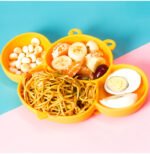 Cartoon Baby Silicone Dinner Plate Subdivided Suction Cup Dinner Plate Bowl - Image 3