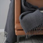 Solid Color Blanket, Sofa, Decorative Blanket Model Room, Dark Gray Blanket And Towel - Image 2