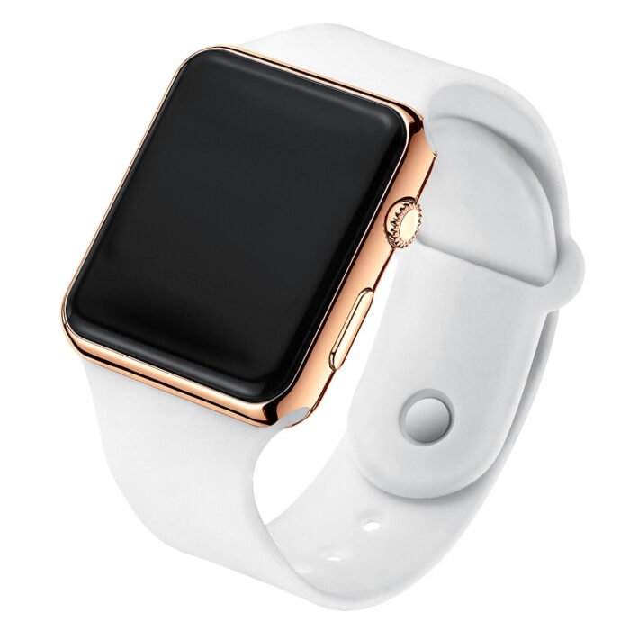 Square Electroplated LED Digital Watch - Image 3