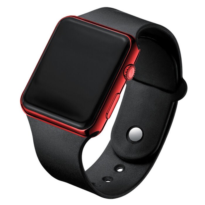 Square Electroplated LED Digital Watch - Image 6