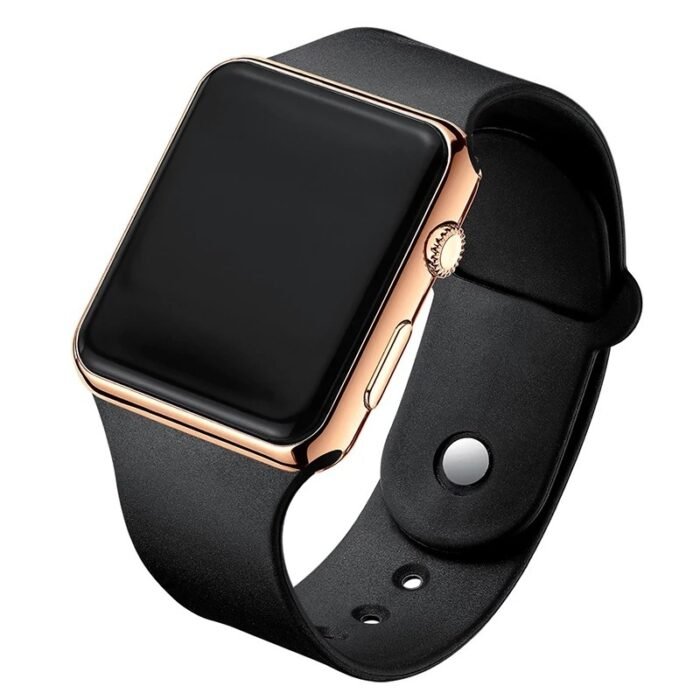 Square Electroplated LED Digital Watch - Image 7