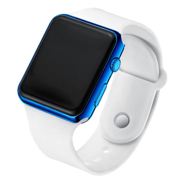 Square Electroplated LED Digital Watch - Image 8