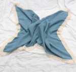 Baby Cotton Double Yarn Tassel Bath Towel - Image 5