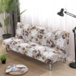 No armrest folding sofa bed cover - Image 3