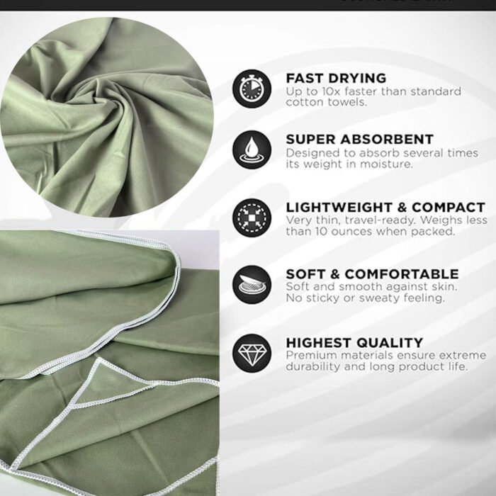 Magnetic Super Absorbent Quick-drying Outdoor Bath Towel - Image 3