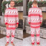 Cotton Blend European And American Parent-child Clothing Home Wear Christmas Pajamas Fall Family Set - Image 9
