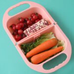 Folding Drain Basket Leaking Fruit Box Vegetable Container Drain Rack Sink with Handle Storage Baskets - Image 10